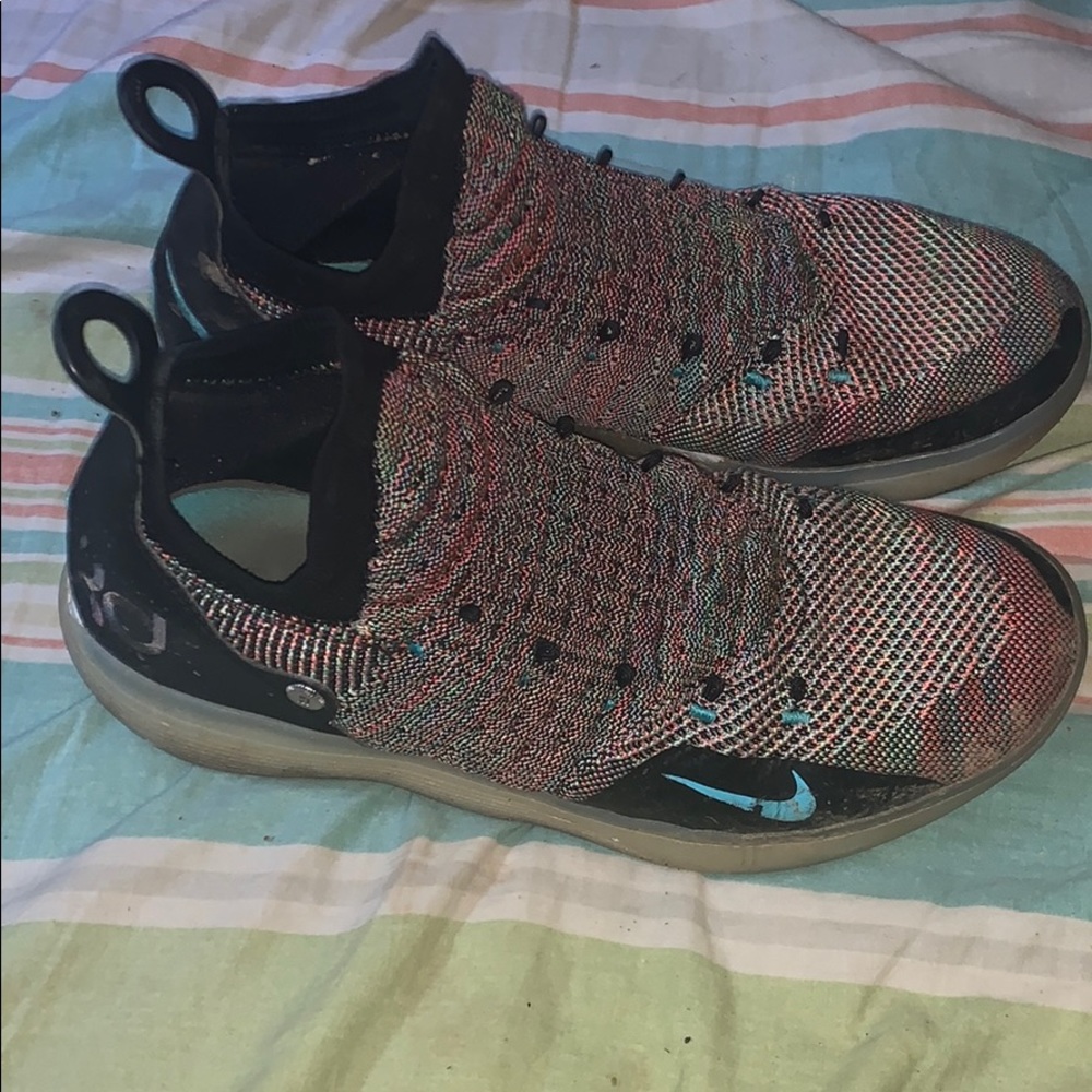 Kd 11 multicolored shoes.